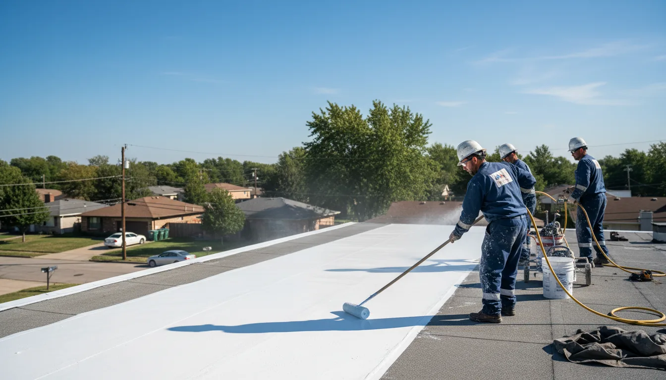 Commercial roof coating in Kirbyville, TX near me